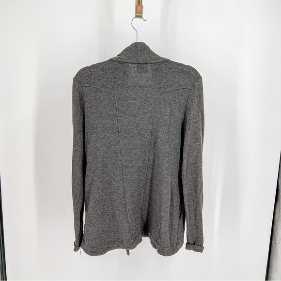 H By Bordeaux asymmetrical gray sweater - Picture 3 of 5